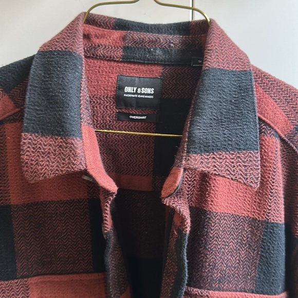 ONLY & SONS flannel overshirt. - Picture 2 of 2